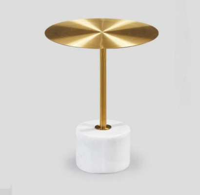 Luxurious coffee tables round modern metal gold stylish side table