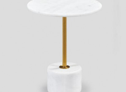 Luxurious coffee table tables round modern marble white side table new