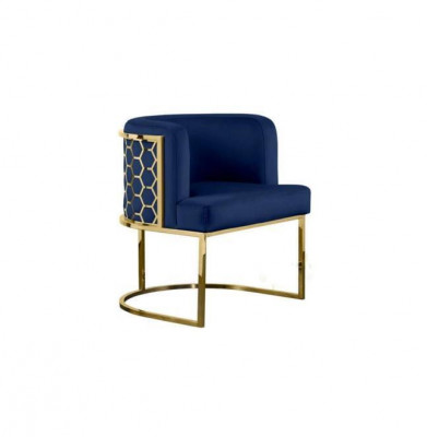 Modern chair dining room club chairs padded chair blue armchair new lounge