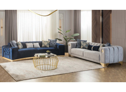 Sofa set 4 3 seater design couch upholstered sofas modern group set new