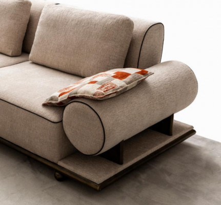 Fabric sofa couch living area corner design modern sofa corner sofa L-shape beige new