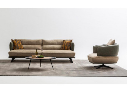 Luxury sofa set, 3-seater sofa armchair, fabric, modern, multicolored, modern set, new