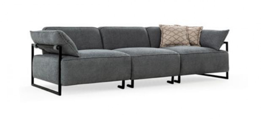 Living room textile sofa 3-seater luxury furniture seat design couch lounge new
