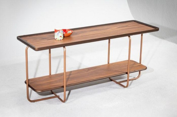 Stylish Console Table Design Wood Luxury Table for Living Room Stainless Steel