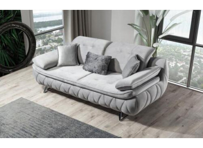 Gray Modern Luxury Design 3-Seater Fabric Sofa Living Room Sofa Textile Material