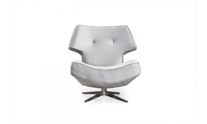 Armchair White Modern Luxury Design Living Room 1-Seater Textile Material