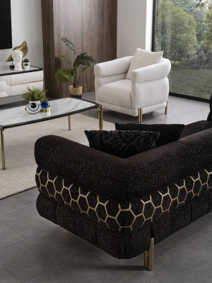 Couch set 3+3+1 seater luxury armchair living room set sofas 3-piece
