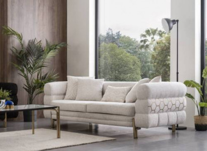 White three-seater luxury 3-seater living room designer furniture sofas