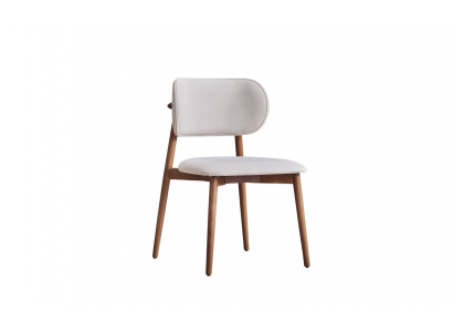 White textile chair designer single seater stylish dining chairs chairs