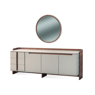 Exclusive dining room furniture, sturdy dining table, designer sideboard, chairs