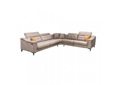 Robust gray corner sofa living room L-shaped leather sofa designer couches
