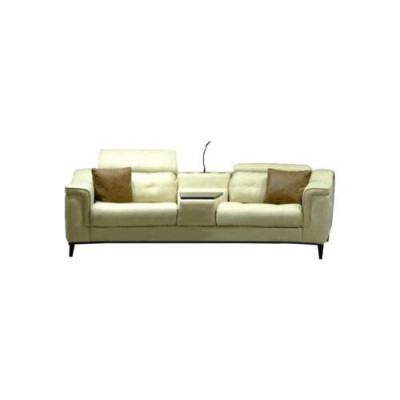 Beige two-seater designer sofa 2-seater living room luxurious seating furniture