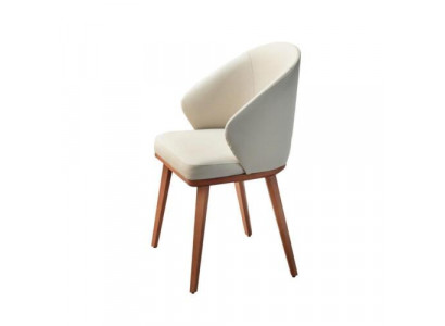 White dining chairs luxury 6x kitchen chairs fabric seating 6-piece set