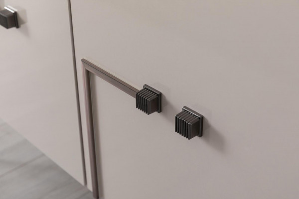 Modern dining room set designer sideboard 4-door luxury mirror 2-piece