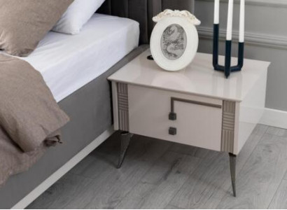 Beige nightstand bedroom wooden furniture wood console luxury nightstands