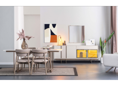 Stylish Gray Dining Chairs Luxury Furniture Designer Textile Armchairs