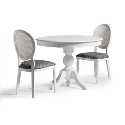 Wooden furniture dining set dining room dining table chairs 5-piece white dining nook