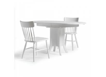 Dining Set Group Wood Dining Room Dining Table Chairs 5-Piece White Dining Corner