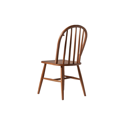Set of wooden chairs kitchen chairs dining chairs 6-piece set brown wood