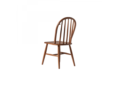 Set of wooden chairs kitchen chairs dining chairs 6-piece set brown wood