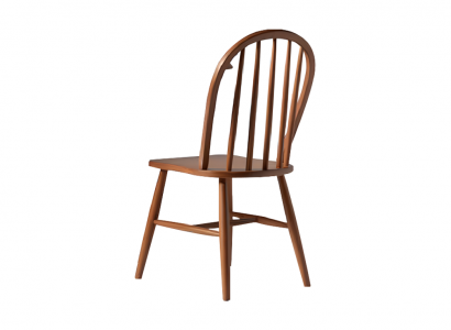 Set of wooden chairs kitchen chairs dining chairs 6-piece set brown wood