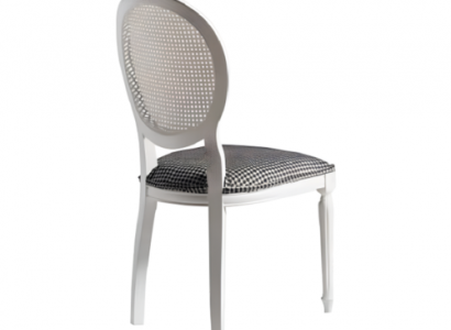 Set of 4 upholstered dining chairs kitchen chairs white wood