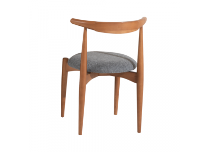 Set of kitchen chairs, dining room chairs, wooden chairs, 4-piece set, chairs brown