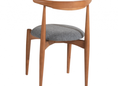 Set of kitchen chairs, dining room chairs, wooden chairs, 4-piece set, chairs brown