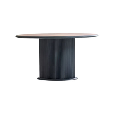 Wooden table dining table dining table 140 cm table wood gray dining room