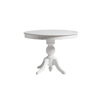 Round Extendable Dining Table Wooden Table Table White