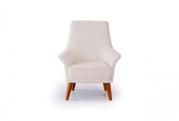 White living room set stylish 3-seater designer armchair 2-piece set