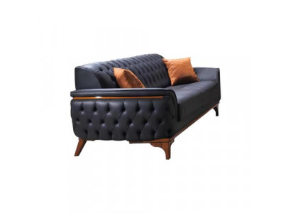Luxurious Blue Chesterfield Sofa Modern 3-Seater Luxury Seating Furniture