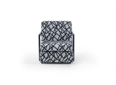 Black-Grey Living Room Armchair Designer 1-Seater Luxury Lounge Chair