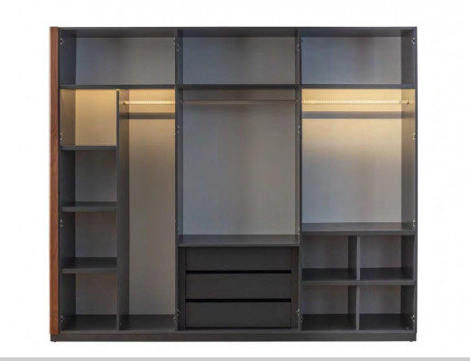 Bedroom wardrobe luxury glass cabinet stylish furnishings