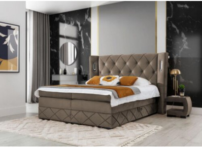 2x Nightstands Bedroom Complete 3-piece Luxury Bed Modern Furniture Wood