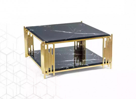 Coffee table living room furniture table luxury side table black design