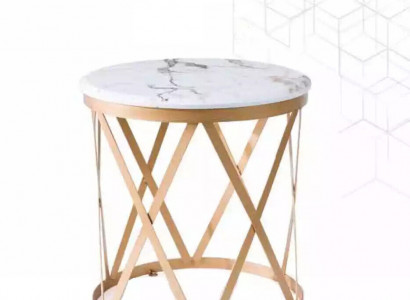 Living room side table gold modern furniture material stainless steel design new
