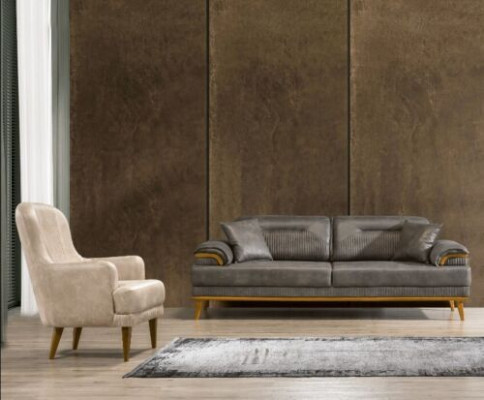 Modern living room fabric sofas exclusive sofa set 3+1 seater 2-piece