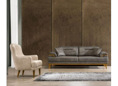 Modern living room fabric sofas exclusive sofa set 3+1 seater 2-piece