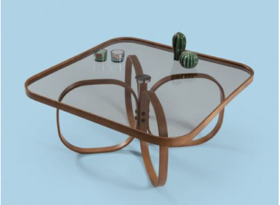 Exclusive glass table square living room coffee table wooden table new