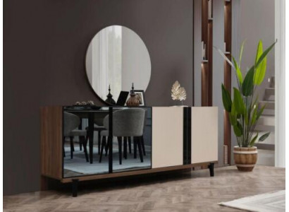 Sideboard Cupboard Wooden Cabinet Chest Brown Wood Dining Room