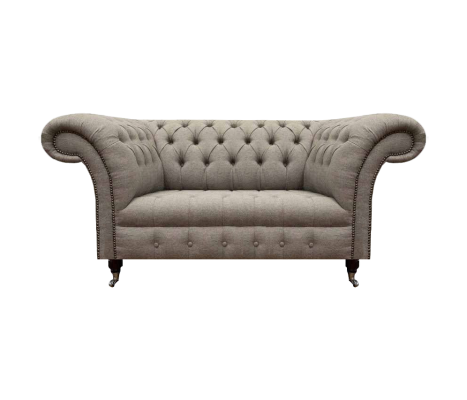 Luxury Chesterfield Sofa Couch Two-Seater Living Room Upholstery Textile