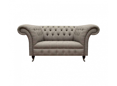 Luxury Chesterfield Sofa Couch Two-Seater Living Room Upholstery Textile