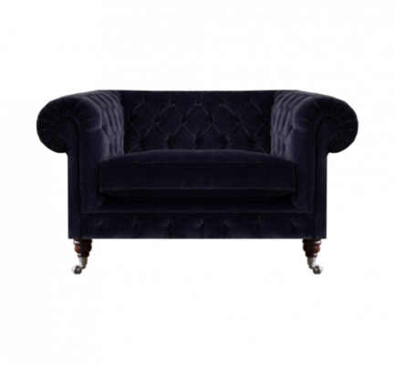 Living room armchair upholstered seat luxury textile Chesterfield new furnishings