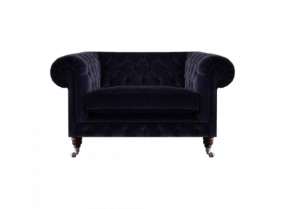 Living room armchair upholstered seat luxury textile Chesterfield new furnishings