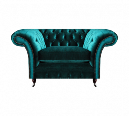 Living room armchair Chesterfield seat couch upholstered furniture new furnishings