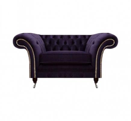 Living room armchair new design luxury Chesterfield upholstered furniture textile