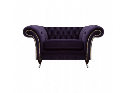 Living room armchair new design luxury Chesterfield upholstered furniture textile