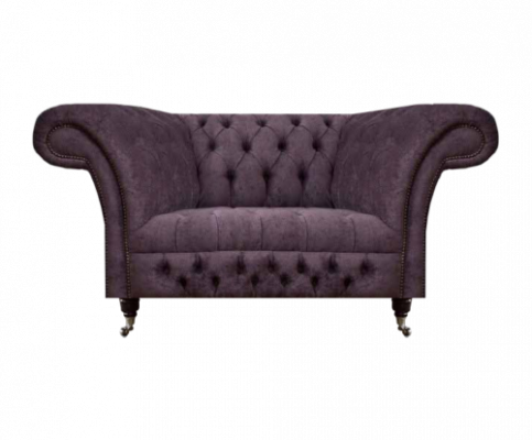 Chesterfield armchair upholstered furniture living room upholstered seat luxury fabric new