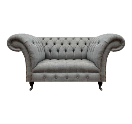 Living room two-seater sofa couch luxury chesterfield seat upholstered furniture textile